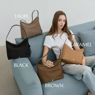JOLENE โจลีน Hobo bag กระเป๋าโฮโบ มีสายต่อ สะพายCrossbody ผ้าพรีเมียมไนลอน สายหนังแท้ MONOMEBKK