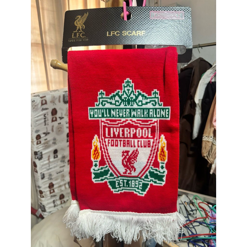 ผ้าพันคอ 🧣Liverpoolของแท้(จากสโมสร)2013