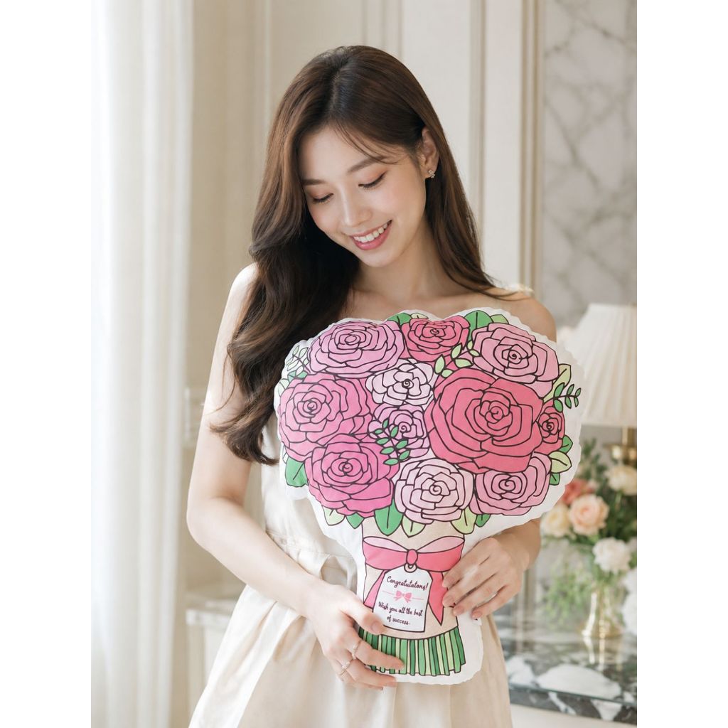 หมอนของขวัญ รับปริญญา แต่งงาน วันเกิด ครบรอบ แฟน พร้อมส่ง ลายดอกไม้ (มี 13 ลาย)