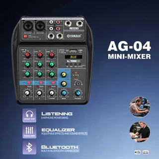 มิกเซอร์ขนาดเล็ก 4 ช่องอเนกประสงค์ YAMAHA AG04 มีเอฟเฟกต์รีเวิร์บและอีควอไลเซอร์ในตัว