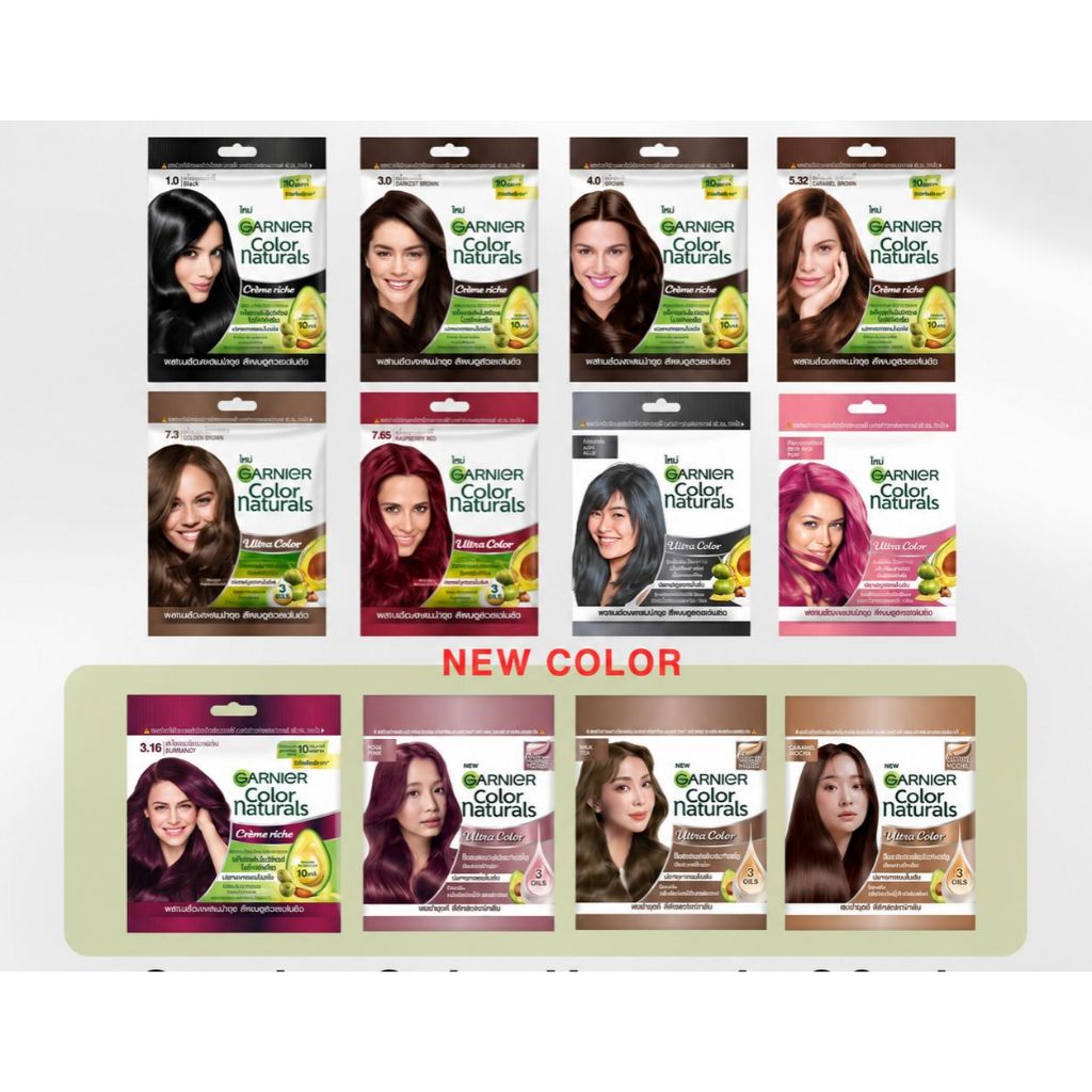 Garnier Color Naturals ครีมเปลี่ยนสีผม การ์นิเย่ 30 ml.