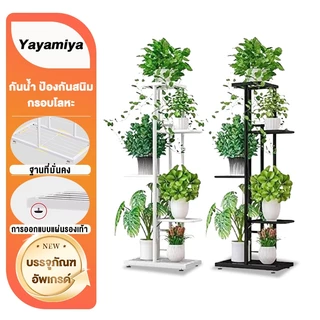 YYM ชั้นวางต้นไม้ 3/6/8ชั้น ชั้นวางของ ห้องนั่งเล่น ลอน ในบ้าน ใช้ในบ้าน ระเบียง ชั้นวางของทำจากเหล็กหลายชั้น รางต้นไม้