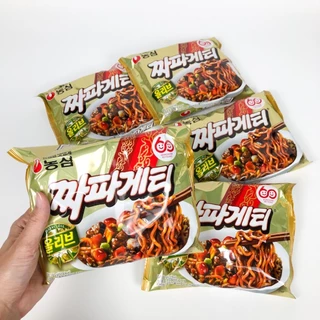 จาปาเก็ตตี้ จาจังเมียน 1 ซอง 140g บะหมี่ซอสดำเกาหลี Chapagetti มาม่าเกาหลี 짜파게티