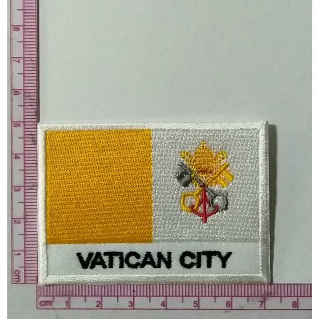 อาร์ม ตัวรีดติดเสื้อ อาร์มปัก Patch ตกแต่งเสื้อผ้า หมวก กระเป๋า #ธงชาตินครรัฐวาติกัน #VATICAN CITY