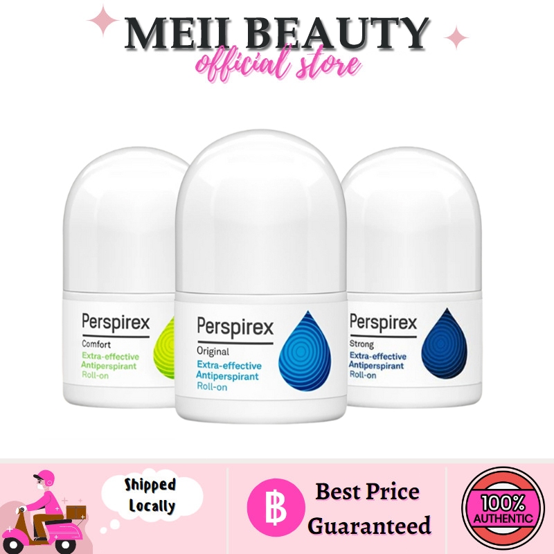 Perspirex Antiperspirant Roll-on 20mL Original / Comfort / Strong โรลออนระงับเหงื่อ ป้องกันเหงื่อ