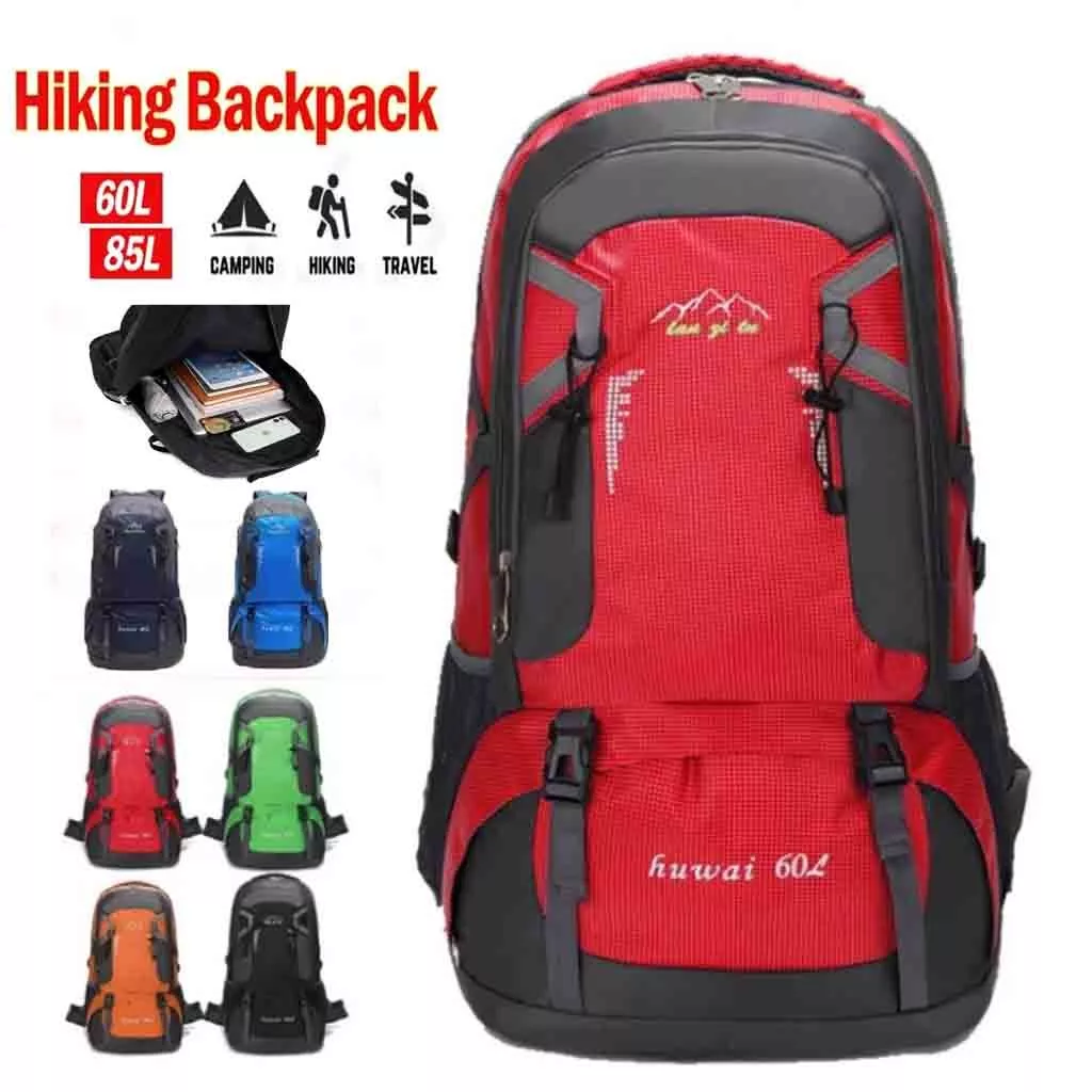 กระเป๋าเป้เดินทางใบใหญ่ ความจุ 60L/40L กระเป๋าเป้สะพายหลัง กันน้ำ ใส่ของได้เยอะ สําหรับเดินทาง ตั้งแคมป์