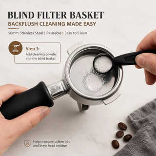 Blind filter ตะแกรงตัน ล้างหัวชง อะไหล่เครื่องชงกาแฟ อะไหล่เครื่องชงกาแฟ ตระแกรงตันสำหรับล