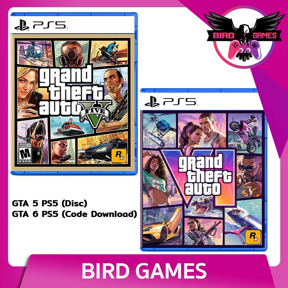Grand Theft Auto V - VI Ps5 Game แผ่นแท้มือ1!!!!! (GTA V Ps5)(GTA 5 Ps5)(GTA 6)(GTA VI)