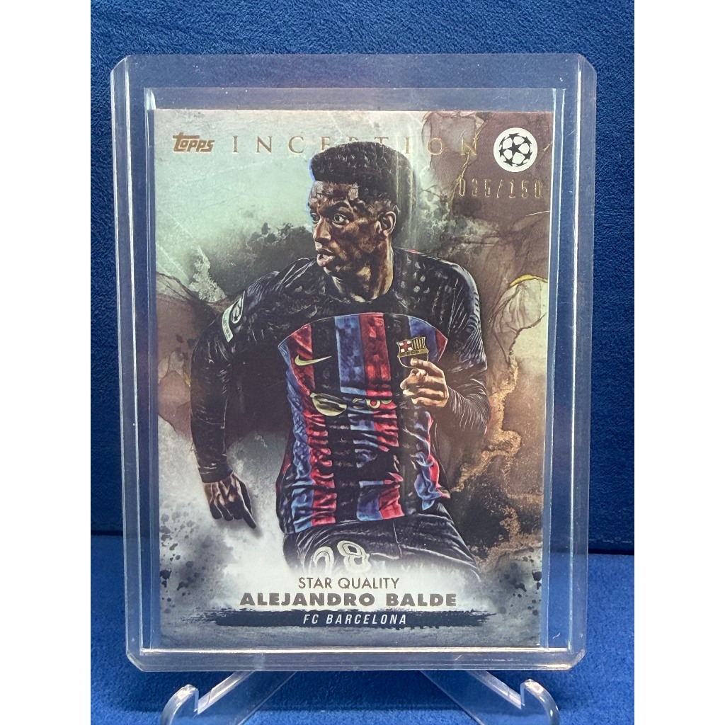 Alejandro Balde 035/150 Star Quality Trading Card | Topps Inception UCL 2023/24