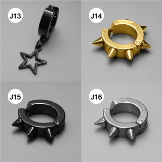 ต่างหูหนีบ ต่างหูห่วง ต่างหูผู้ชาย รหัส (J) จำนวน 1 ข้าง