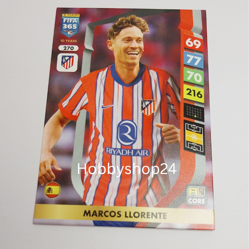 การ์ดฟุตบอล Panini FIFA 365 Adrenalyn XL 2025, Marcos Llorente, Joey Veerman, Nathan Ake เหมาะสำหรับ