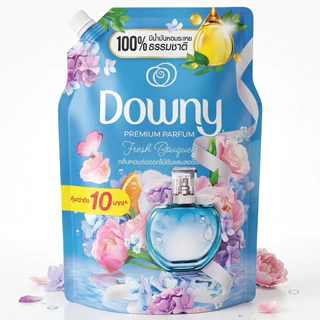 ** 1 - 1.2 ลิตร ** Downy ดาวน์นี่ น้ำยาปรับผ้านุ่ม สูตรเข้มข้น x 1 ถุง