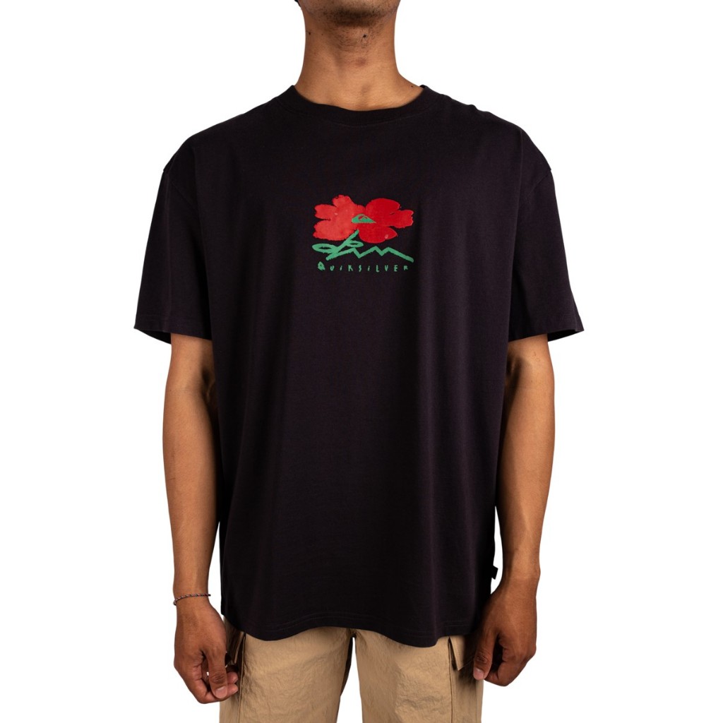 QUIKSILVER เสื้อยืดผู้ชาย Mens Street Floral Short Sleeve T-Shirt 261 UQYZT05792-KTA0