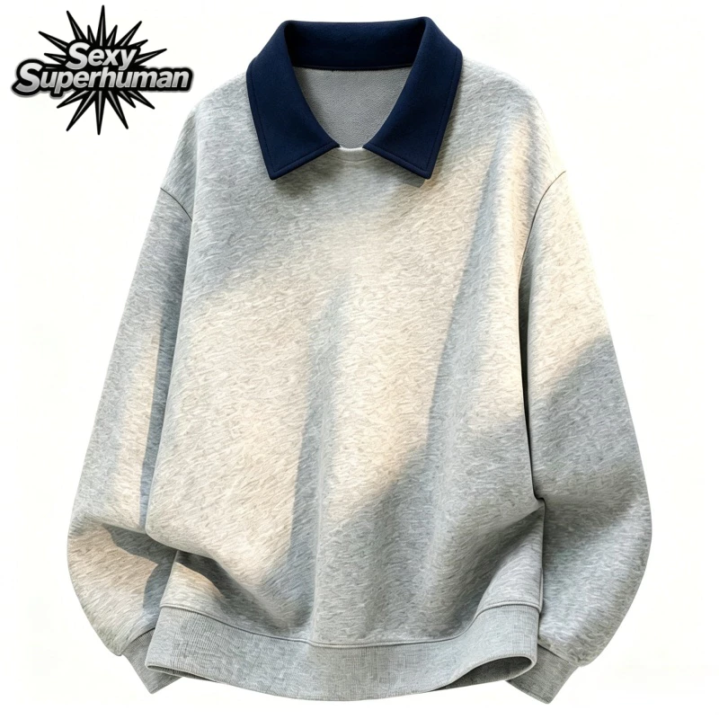 ส่งไวจากไทย เสื้อสเวตเตอร์ Oversize เกาหลี แขนยาว Unisex ได้รับของเร็ว แถมเนื้อนุ่ม
