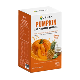 Centa Multivitamin Pumpkin Juice Recovery Drink น้ำฟักทอง (1 กล่องมี 6 ถุง)