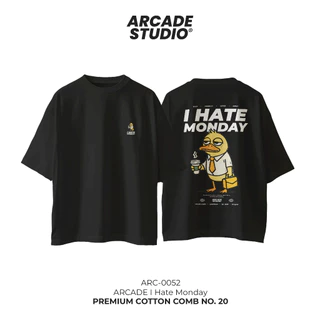 [พรี 4 วัน] ARCADE เสื้อ I Hate Monday (ARC-0052) / เสื้อ Oversize เนื้อผ้า 100% Cotton Comb 190 GSM
