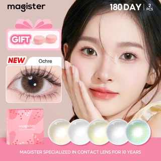Magister Realcon คอนแทคเลนส์ (0°-800°) 14MM 6 เดือน Ochre เดือน Graphite คอนเทนท์เลนส์ Brown/Gray คอนแทคเลนส