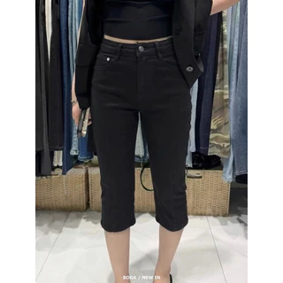 📍พร้อมส่ง📍62056 🇰🇷FSY🇰🇷 Relax Stretch Capri Denim ไอเทมกางเกงยีนส์สีเบสิคทรงคาปรีสุดฮิต ให้ลุคดูเรียบหรู
