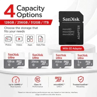 เมมโมรี่การ์ด SanDisk Ultra Micro SDHC/XC 100Mb/s (เลือกความจุได้) by BB Beyond D-Boxเมมโมรี่การ์ด SanDisk Ultra Micro S