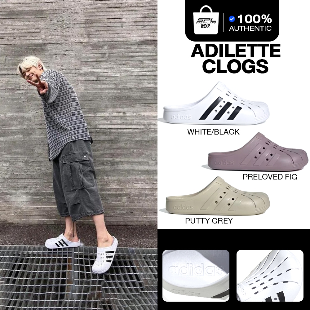 Adidas Collection อาดิดาส รองเท้าแตะ รองเท้าแตะแบบสวม CV Adilette Clogs GZ5886 / FY8970 / GZ1158 / G