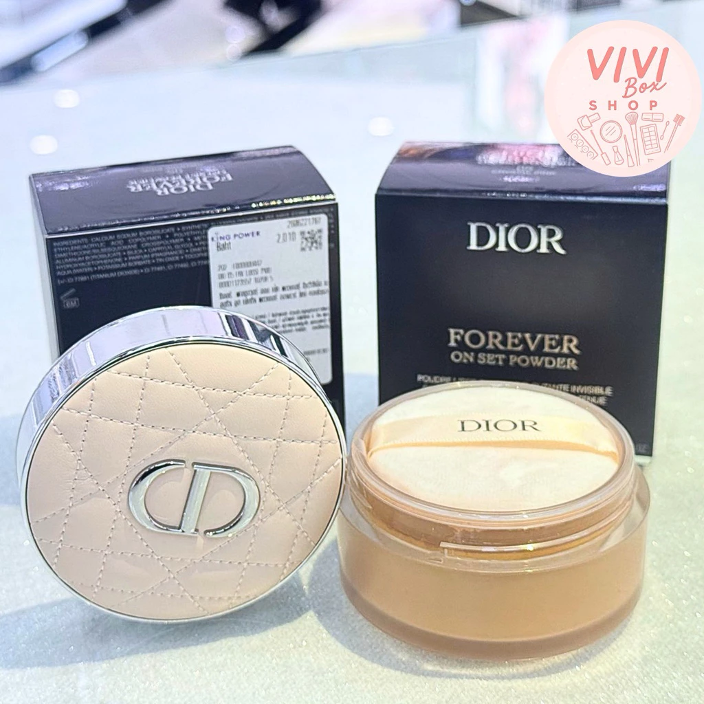 ✨ Dior Forever On Set Powder 20g แป้งฝุ่น ใหม่ล่าสุด 👑 ป้ายคิงแท้ 💯ผลิตปี2025 จาก King Power [VIVIBOXSHOP]
