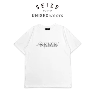 [ลดโหดครึ่งปี] SEIZE TOKYO เสื้อยืดแขนสั้น ลายสตรีทอาร์ต Black & White Cotton 100% ผ้านุ่ม ใส่สบาย Unisex