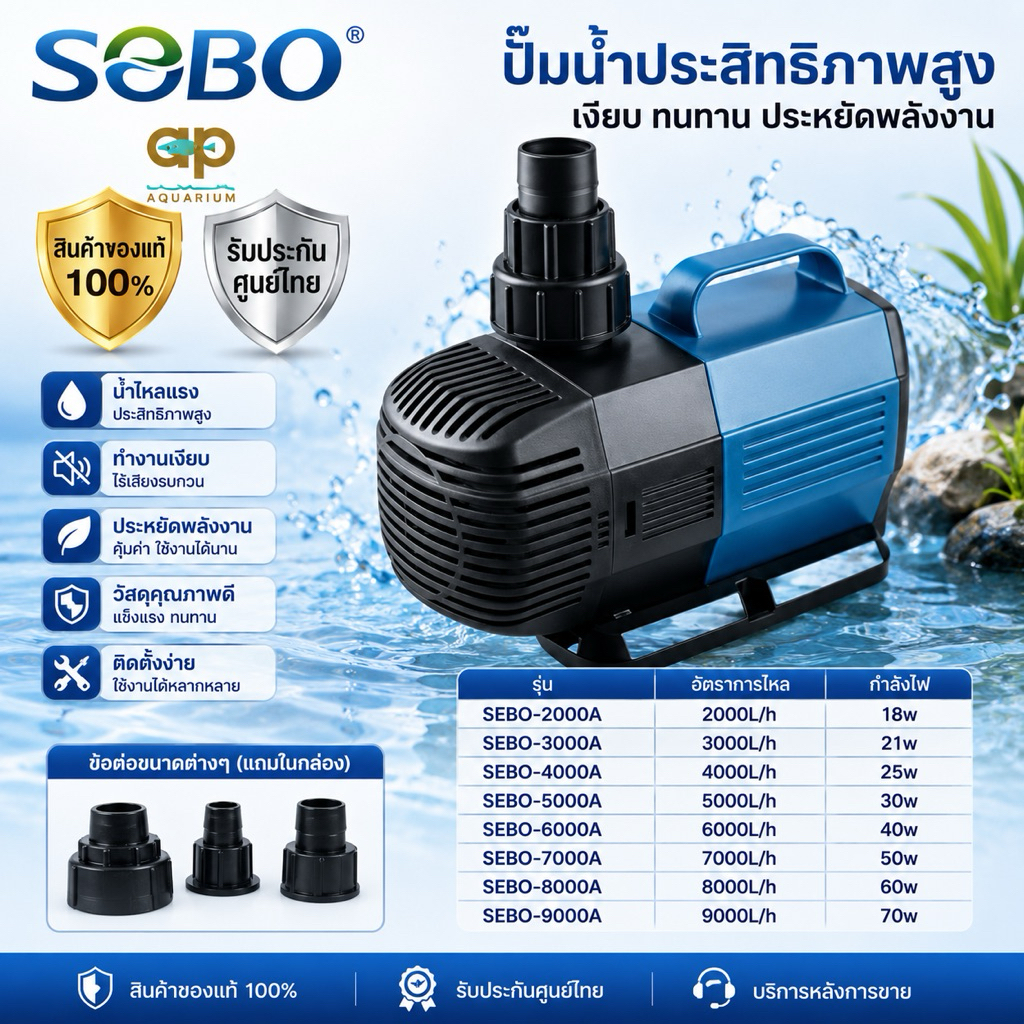 Sobo BO-3000A ปั๊มน้ำ