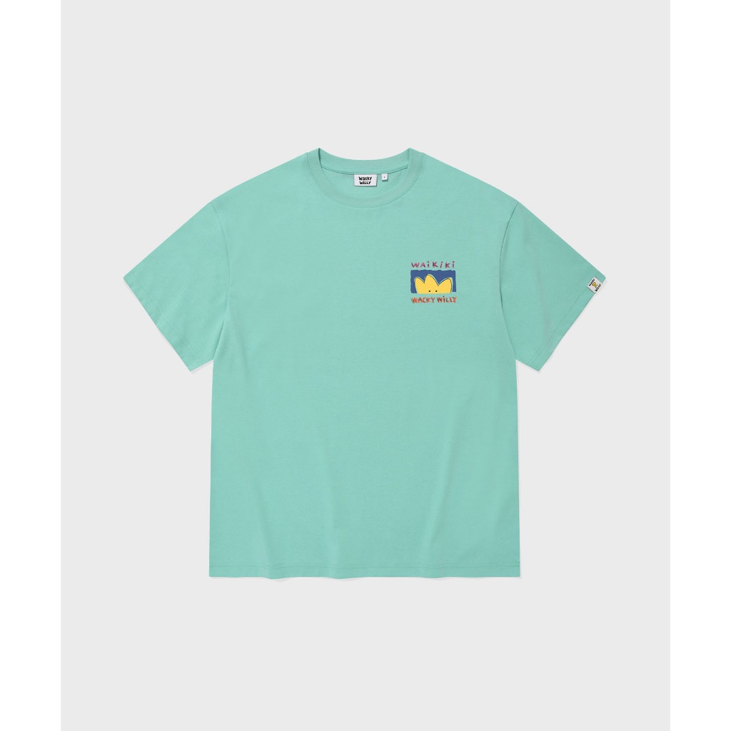 WACKY WILLY เสื้อยืดรุ่น Beach Graphic Short Sleeve T-Shirt Green (80241SBGSSU_S6GNXX) — صورة 2