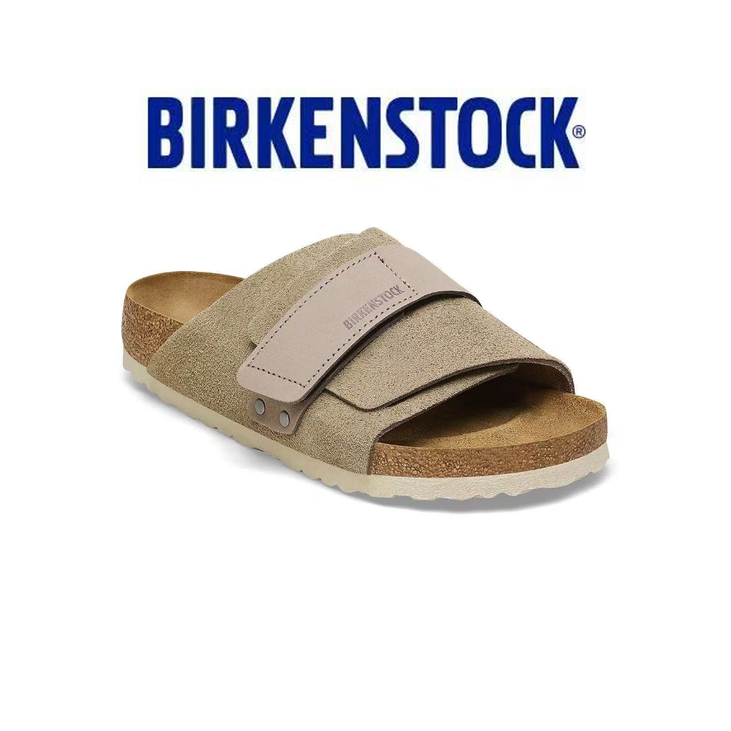 『BIRKENSTOCK』✈️Birkenstock Kyoto Black Navy Green Maroon Color หนังนิ่ม รุ่นแคบ รองเท้าแตะครึ่งห่อ