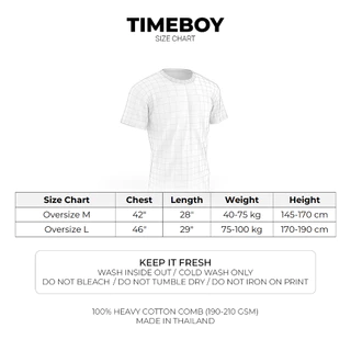 TIMEBOY เสื้อยืด MY WIFE IS ALWAYS RIGHT ทรง Oversize เนื้อผ้า 100% Cotton Comb (TBY-2607-E005)