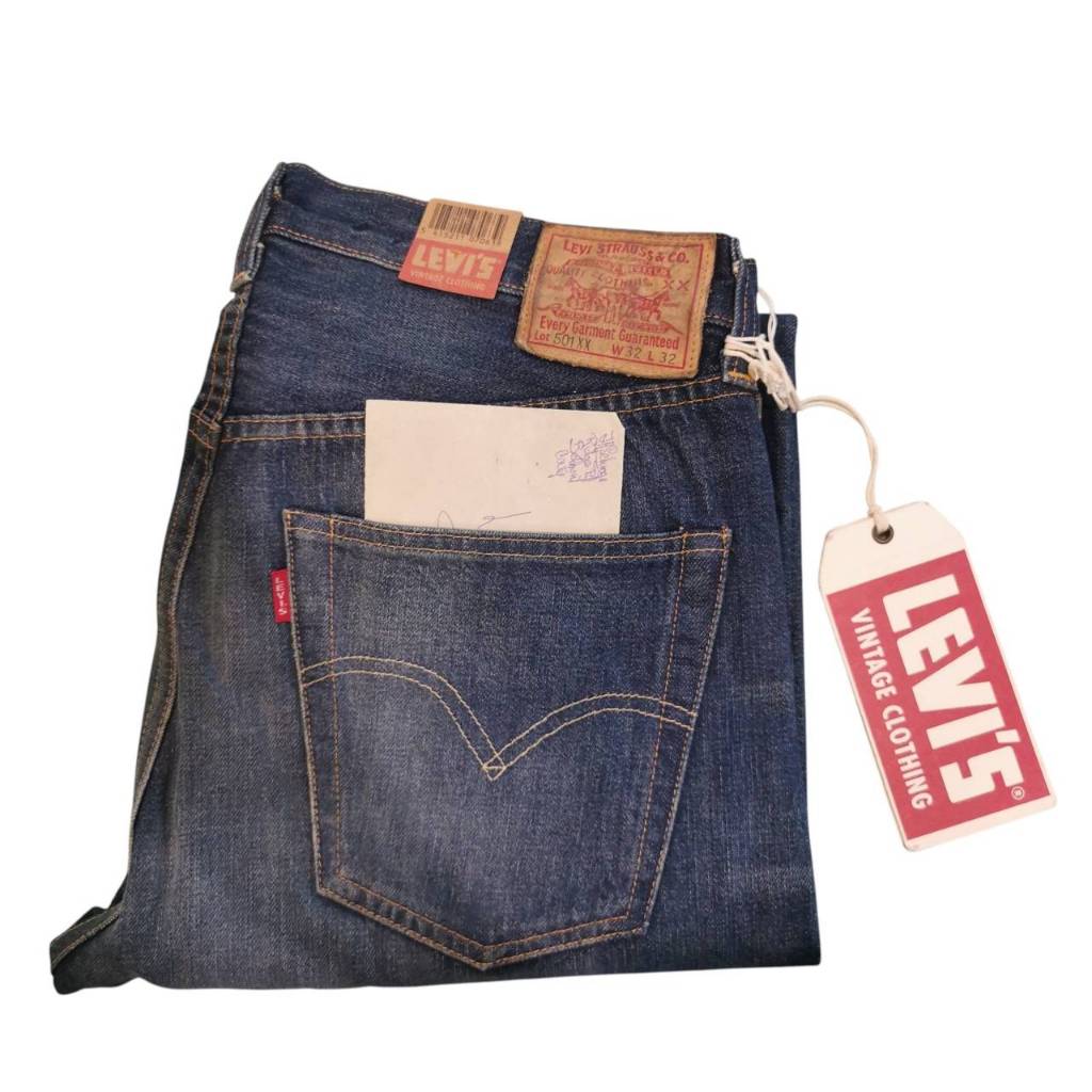 กางเกงยีนส์ 501 ริมแดง Levi's Vintage Clothing 501XX Red Selvage LVC1947 Big E Made in USA