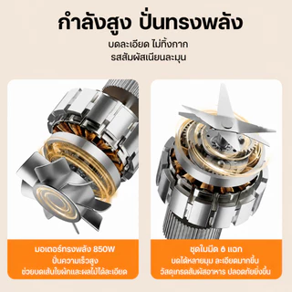 Dreepor เครื่องปั่น 2in1 ปั่นน้ำแข็งได้ พร้อมโถปั่นและโถบดแห้ง ใช้งานอเนกประสงค์