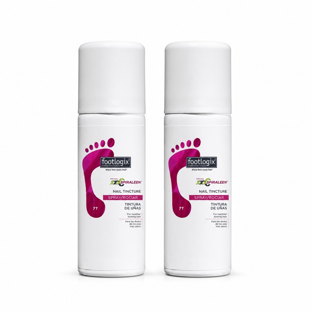 Footlogix #7T [แพ็คคู่ 2ชิ้น] สเปรย์บำรุงเล็บเหลือง เปราะหักง่าย ผลิตภัณฑ์ดูแลเล็บเท้า 50ml
