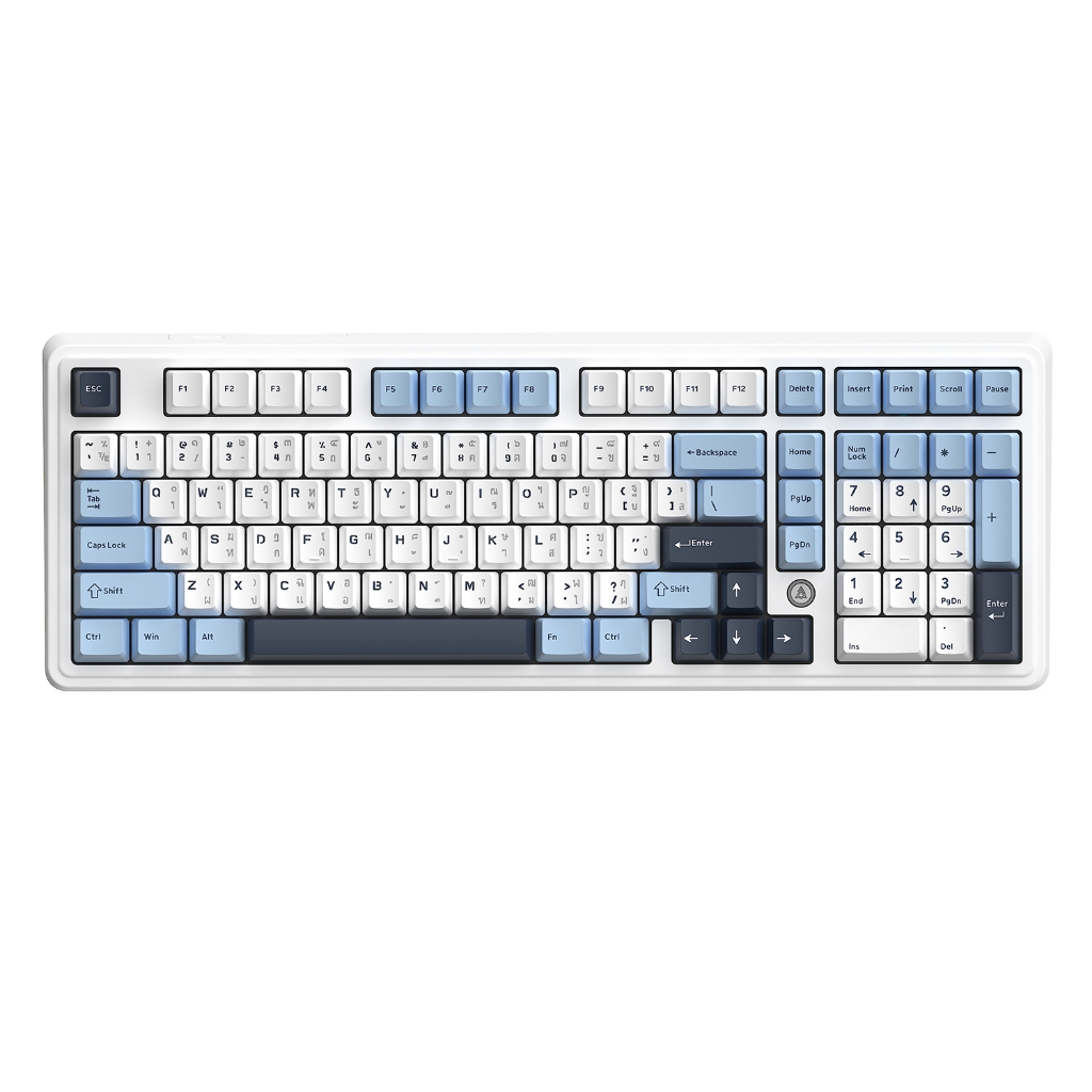 คีย์บอร์ดเกมมิ่ง Ajazz AK980 V2 Gasket Tri-Mod Mechanical Keyboard รับประกัน 1 ปี