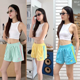 ADS short pant กางเกงขาสั้น รุ่นใหม่ ลาย polkadot ชนช็อป ทรงสวยมาก ดีเทลแต่งแถบข้าง มีกระเป๋า