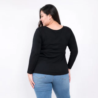 CHOTY ยืดแขนยาว ไซส์ XXL เสื้อยืดแขนยาว ผ้าเรย่อน ไซส์ใหญ่ XXL อก 40-55 นิ้ว เสื้อแขนยาวโอเวอร์ไซส์ สีพื้น CHOTYSHOP LTX