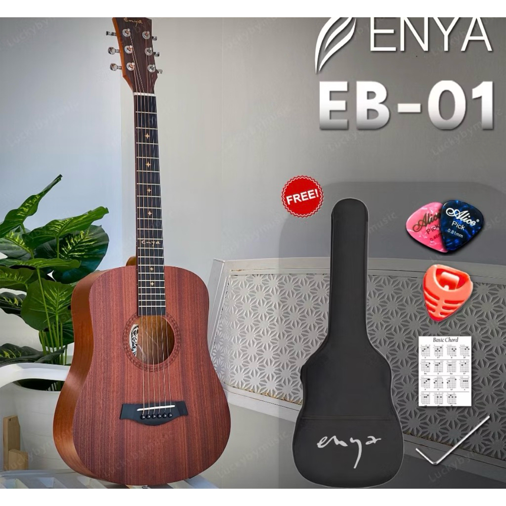 กีตาร์โปร่ง ENYA EB-01มือสอง สภาพใหม่มาก 99%