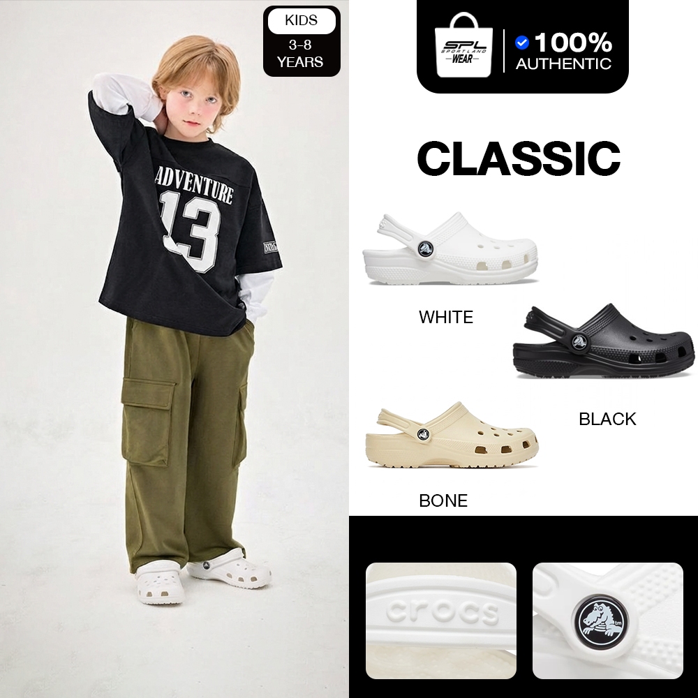 Crocs Collection รองเท้าแตะ สำหรับเด็ก ผู้ใหญ่เท้าเล็ก CSS Clog 206990-100 / 206991-100 / 206990-2Y2 / 206991-2Y2 (1390)