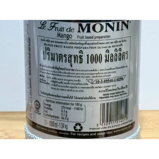 MONIN Mango Fruit Mix มะม่วงฟรุ๊ตมิกซ์ 1L.