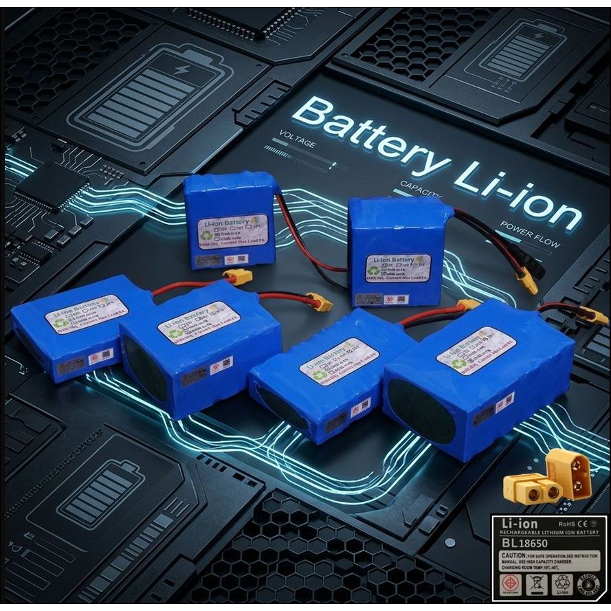แบตเตอรี่ลิเธียม Battery Li-ion 12V - 16V - 21V
