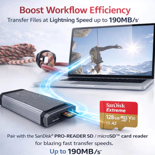 Sandisk MicroSD Extreme® A1 A2 U3 V30 มีให้เลือก 16GB 32GB 64GB 120GB 256GB 512GB 1TB by Synnex