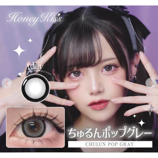 คอนแทคเลนส์ญีปุ่่นรายวันรุ่น Honey Kiss พร้อมส่งในไทย สีธรรมชาติ มีสายตา