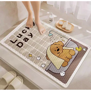 พร้อมส่ง ลายเยอะ แผ่นรองกันลื่น ในห้องน้ำ pvc ลายการ์ตูน น่ารัก ขนาด40x70cm