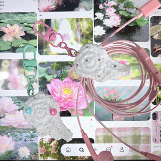 Cable holder and keychain wing🪽| พวงกุญแจ&ที่เก็บหูฟัง ที่รัดสายชาร์จ