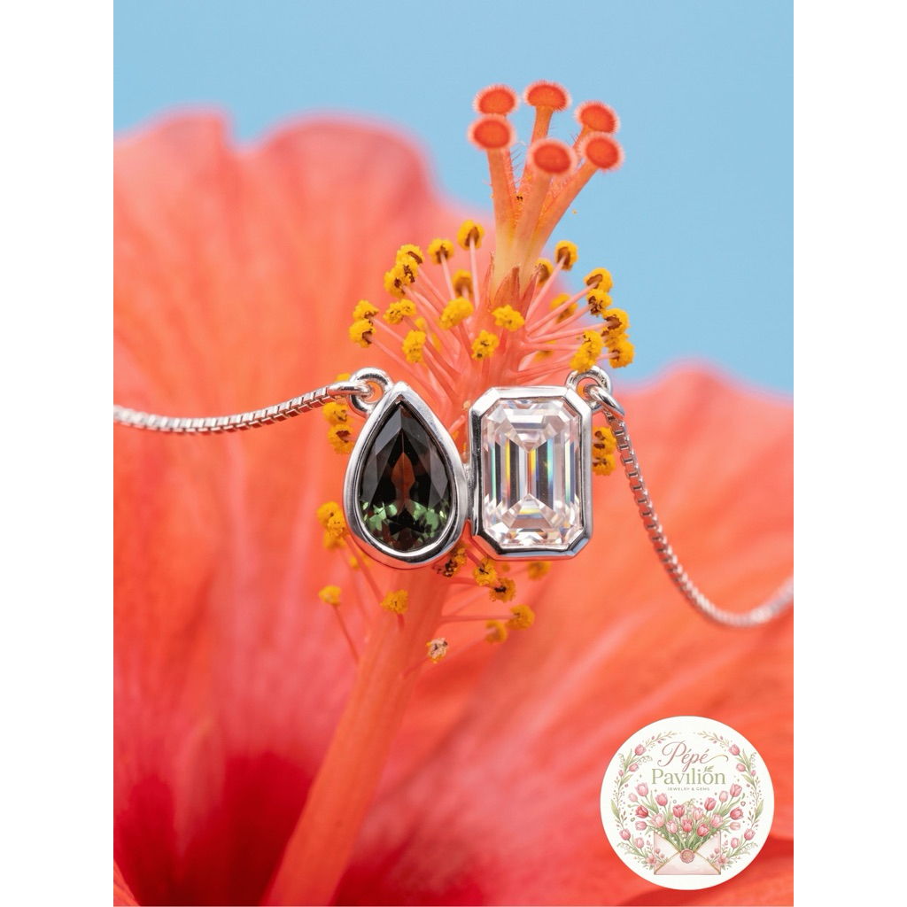 🌷สร้อยคอ "Lake Como Topaz" Necklace La Dolce Collection สร้อยคออิตาลี 92.5🌷