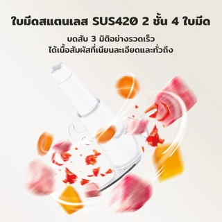 [โถแก้ว food grade] SAMONO เครื่องปั่นหมู 850ML เครื่องปั่นพริก เครื่องปั่นอาหารเด็ก เครื่องบดเนื้อไฟฟ้า รุ่น SW-C150