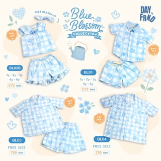 (พร้อมส่ง) Blue Blossom Girl Set BL02B