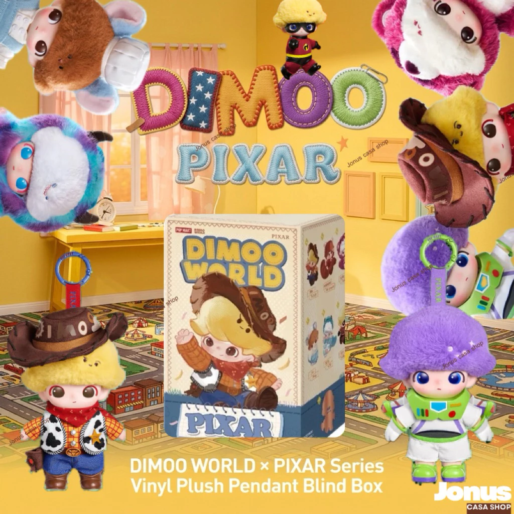 (ใช้Codeลดได้) พร้อมส่งด่วน🚛🔥 พวงกุญแจดีมู่พิกซ่าร์คอลล่าสุด-DIMOO WORLD x PIXAR แบบสุ่ม/เช็คการ์ด