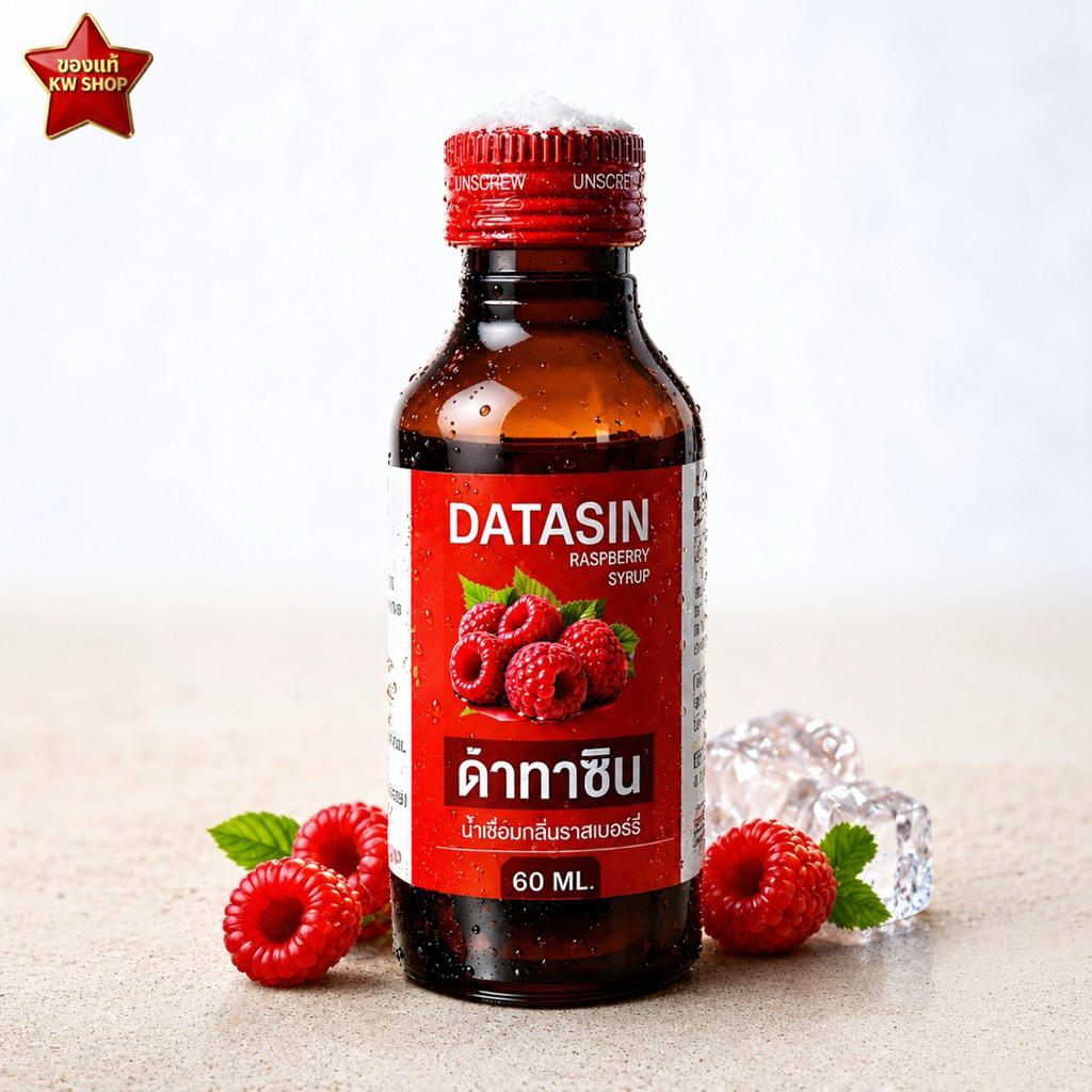 [ ฝาแดง แพ็ก 10 ขวด ] ไซรัปกลิ่นราสเบอร์รี่ น้ำหวาน เข้มข้น 60 ml