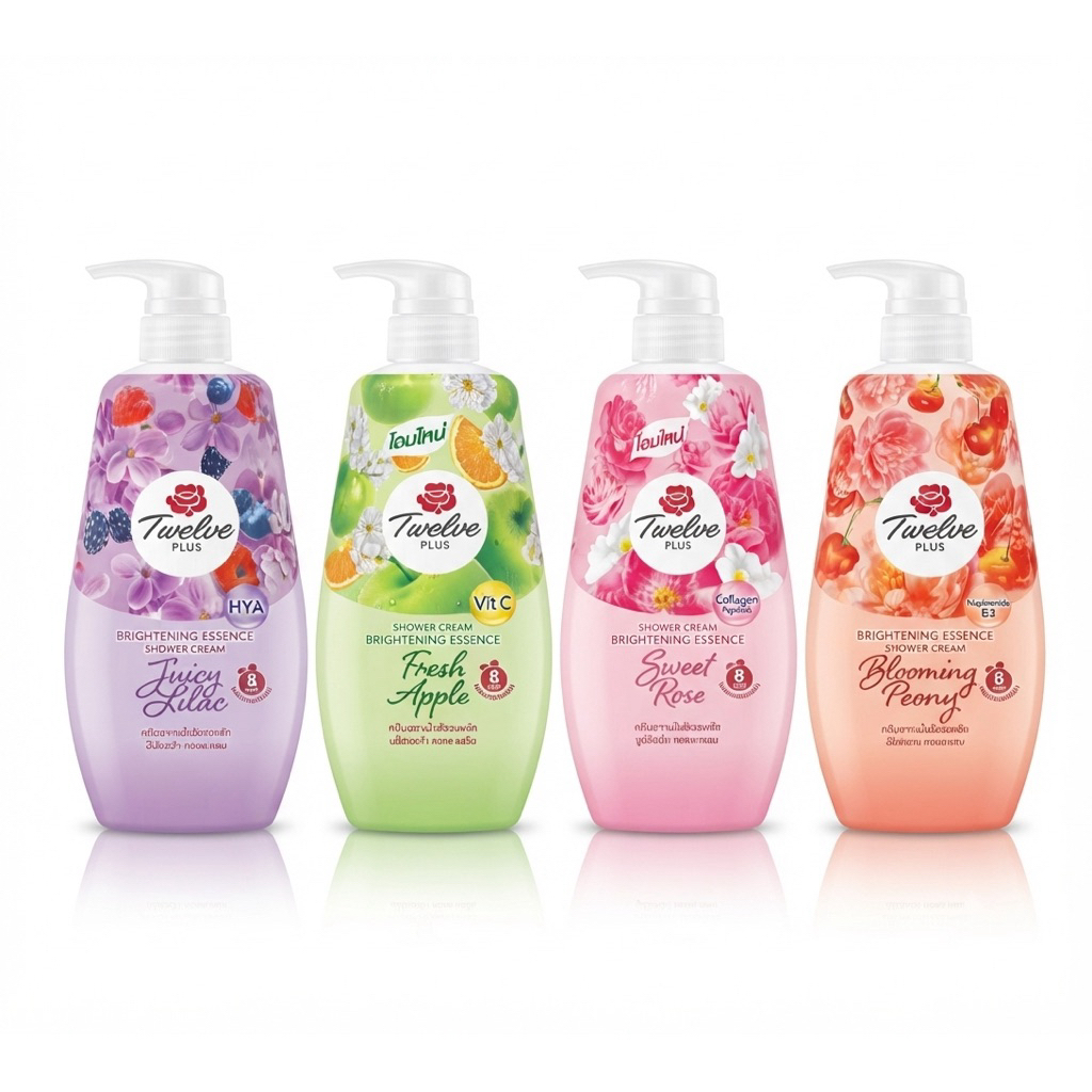 Twelve Plus ทเวลฟ์พลัส ครีมอาบน้ำ ผิวฉ่ำใส ปริมาณ 400มล.